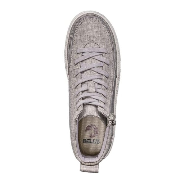 NEW Billy Footwear Womens Sneaker High Top Zip Up Gray Adaptive Size 7 M BY02 - Picture 6 of 7